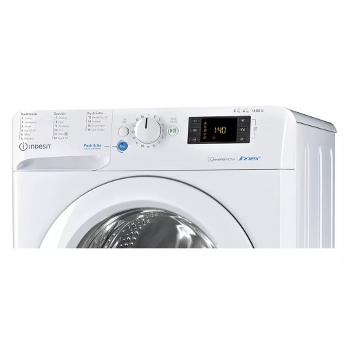 Indesit Innex BDE861483XW 'Super Silent' Washer Dryer 8kg/6kg, 1400